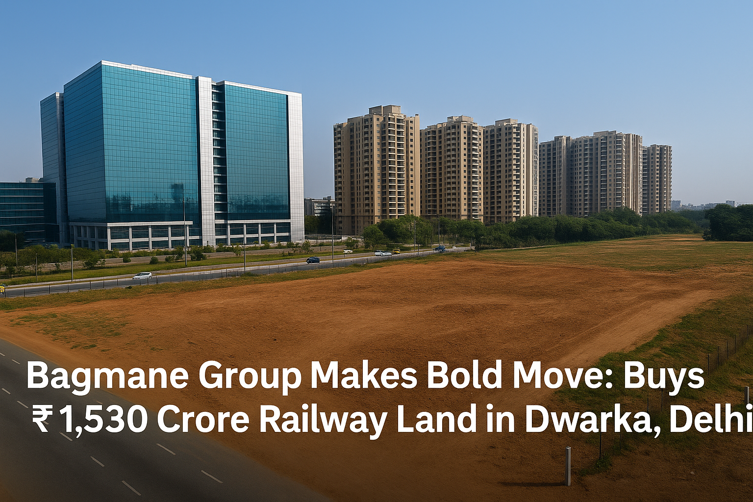 bagmane-group-acquires-₹1530-crore-railway-land-in-dwarka-delhi