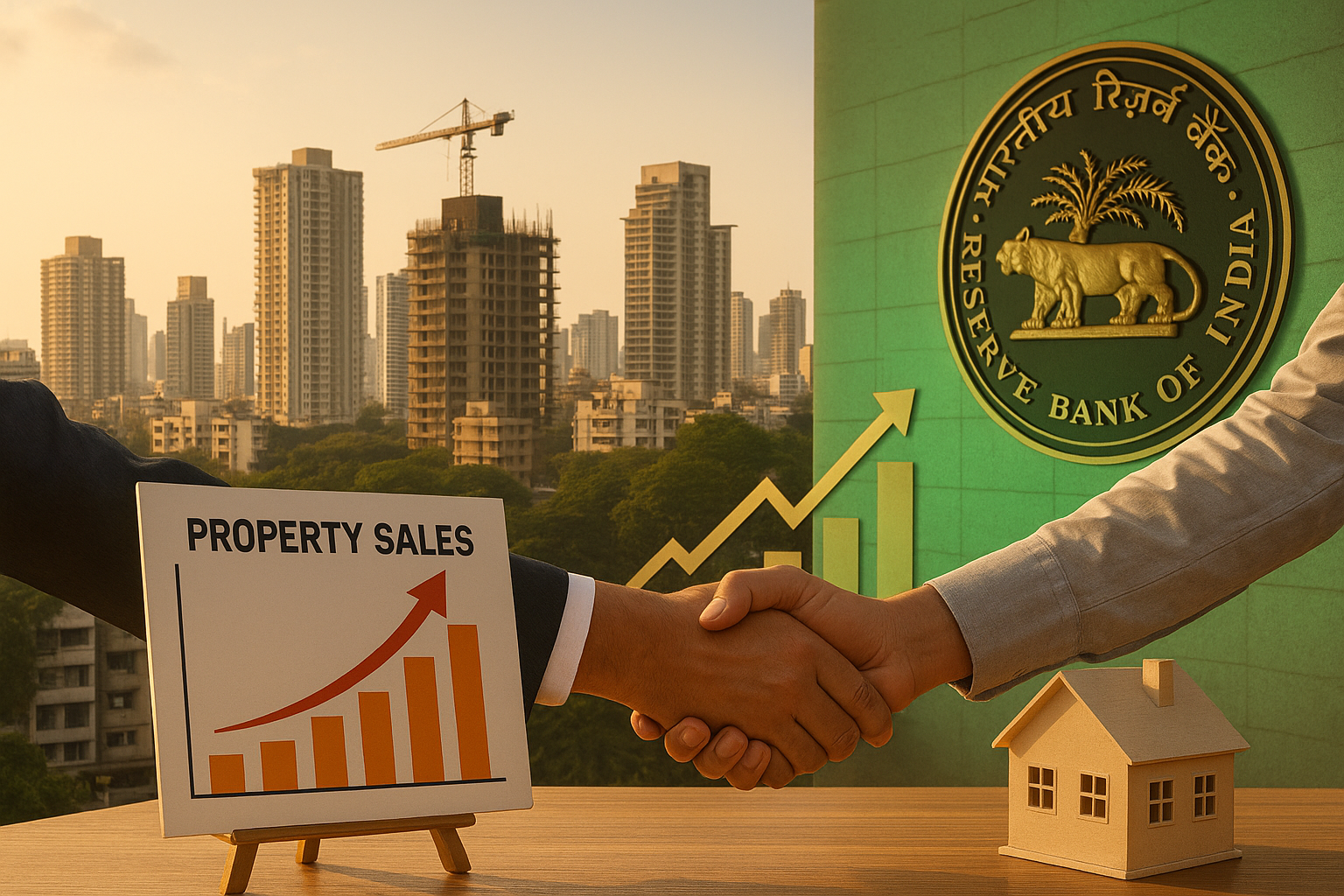 India real estate market booming in 2025 with rising property sales, rate cuts, and new housing developments